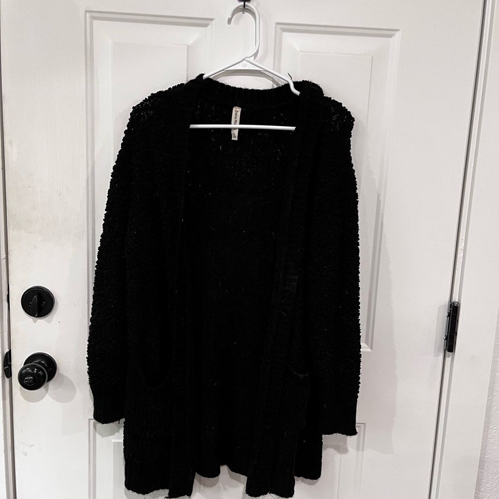 Zenana Outfitters Black Women's Cardigan